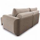 Ver imagem 6 de Sofá Cama Casal Retrátil e Reclinável 3 Lugares Bicolor Baunilha / Café Uruguai 196cm