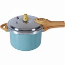 Ver imagem 2 de Panela de Pressão Antiaderente Brinox 4,2l Indução Ceramic Life Verde Botanika 4952/108