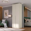Ver imagem 1 de Guarda Roupa Bend em Mdf 87,5x240cm 2 Portas 3 Gavetas Luna C854