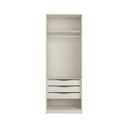 Ver imagem 3 de Guarda Roupa Bend em Mdf 87,5x240cm 2 Portas 3 Gavetas Luna C854