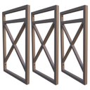 Ver imagem 1 de Suporte para Prateleira Estilo Industrial 03 Un. Marrom