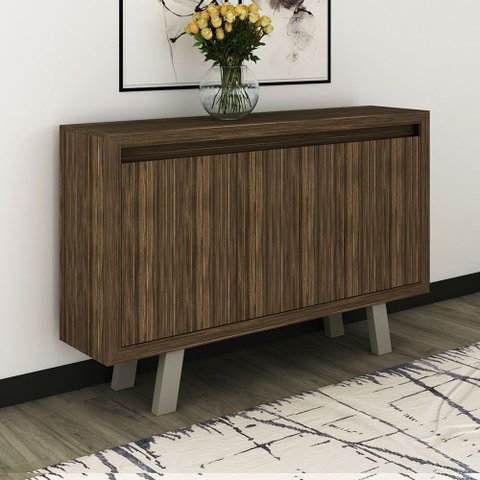 Buffet Aparador Sala de Jantar 136cm 3 Portas Tati T02-D'Rossi
