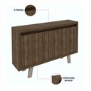 Ver imagem 3 de Buffet Aparador Sala de Jantar 136cm 3 Portas Tati T02-D'Rossi