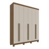 Guarda Roupa Casal 06 Portas Arraial Rimo - Jequitibá/offwhite - 2