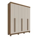 Ver imagem 2 de Guarda Roupa Casal 06 Portas Arraial Rimo - Jequitibá/offwhite