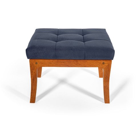 Puff Retangular Veneza Azul