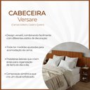 Ver imagem 2 de Cabeceira Versare Casal Queen Solteiro Flex Regulável com 2 Mesas Suspensas Painel Moderno Cinamomo