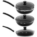 Ver imagem 2 de Kit 3 Panelas + Frigideira Gulê Alumínio 4 Peças Preto