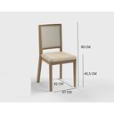 Ver imagem 3 de Conjunto Kit 2 Cadeiras de Madeira Sala de Jantar Sila:imbuia