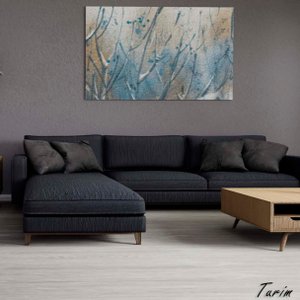 Piso Vinílico em Manta Texturizado com Brilho, Antiderrapante, Pvc, 0,70mm 20m² Turim  +1 Cola