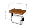 Ver imagem 2 de Suporte Porta Papel Higiênico Estilo Industrial com Suporte para Celular