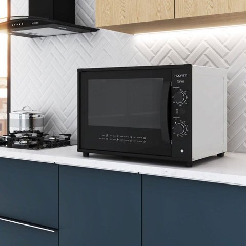 Forno Elétrico de Bancada Top 60L 110V Branco - Fogatti