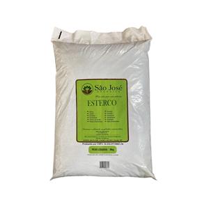 Esterco 8kg São José Orgânico Fertilizante Natural Jardim