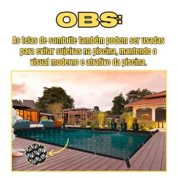 Sombrite 80% Lona Proteção Sol Garagem 3x7 Acabamento Ilhós - 4