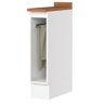 Balcão Porta Toalha Tampo 20 Cm C362 Americana Branco Nature Henn - 1