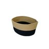 Cesto Organizador Cesta de Algodao Preto Bege Decorar 27cm - 3