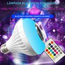 Ver imagem 1 de Lâmpada Led 12w E27 Rgb Colorida com Caixa de Som