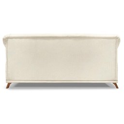 Sofa 3 Lugares Retro Polo 200cm com Almofada Linho Natural Ezz Natural - 5 Sofa 3 Lugares Retro Polo 200cm com Almofada Linho Natural Ezz Natural - 5