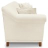Sofa 3 Lugares Retro Polo 200cm com Almofada Linho Natural Ezz Natural - 3