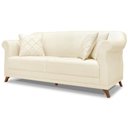 Ver imagem 1 de Sofa 3 Lugares Retro Polo 200cm com Almofada Linho Natural Ezz Natural