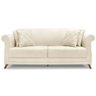 Sofa 3 Lugares Retro Polo 200cm com Almofada Linho Natural Ezz Natural - 2