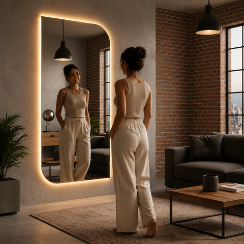 Espelho Capri - Linha Polido - - com LED - 160x80