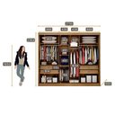 Ver imagem 3 de Guarda Roupa Casal Duna com Espelho e Gaveteiro Suiça Cumaru 25 Fendi - Novo Horizonte