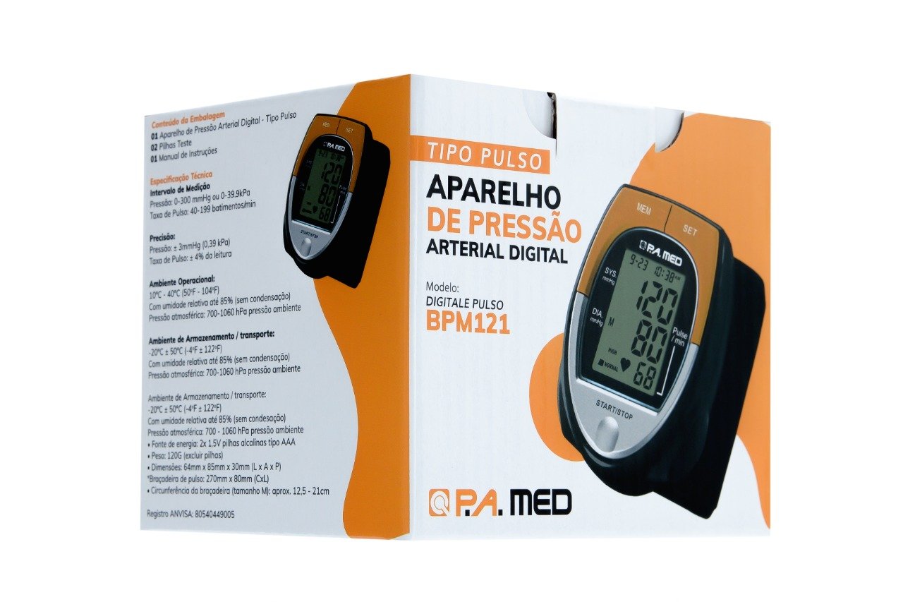 Aparelho de Pressão Digital de Pulso – P.A. MED - 7