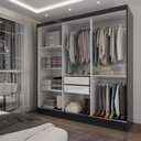 Ver imagem 2 de Guarda-roupa Solteiro Triunfo 3 Portas 2 Gavetas Flex - Panorama Móveis