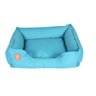 Almofada para Pet G 70X60 Azul Petróleo estampada cachorrinhos - 1
