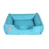 Almofada para Pet G 70X60 Azul Petróleo estampada cachorrinhos - 3