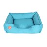 Almofada para Pet G 70X60 Azul Petróleo estampada cachorrinhos - 2