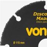 Disco de Corte Tungstênio 115mm Segmentado para Madeira Dmv115 Vonder - 3