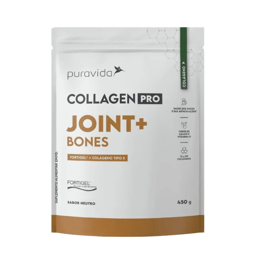Colágeno Tipo Ii Collagen Pro Joint + Bones Fortigel 450g - Puravida