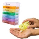 Ver imagem 6 de Porta Comprimidos Semanal 4X Dia Torre Caixa de Medicamentos Capsulas Suplementos 28 Divisorias Orga