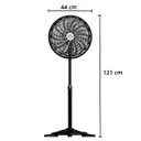 Ver imagem 2 de Ventilador de Coluna 40 Cm Turbo 10 Pás 150w Oscilante 3 Velocidades 220v Preto Ventisol 19190