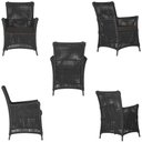 Ver imagem 3 de 4 Poltronas e 1 Mesa Igapó Alumínio Preta Corda Náutica E9 Preto