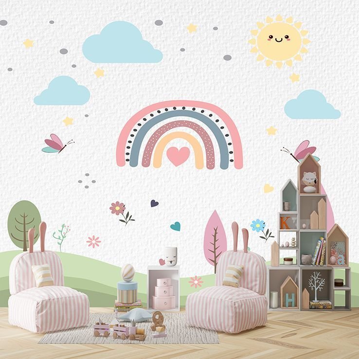 Papel de Parede - Arco Iris - Painel - 1