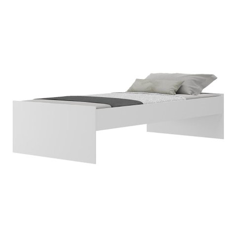 Cama de Solteiro para Colchão 88x188cm Maçã do Amor Multimóveis Bb4022 Branco