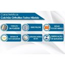 Ver imagem 6 de Conjunto Box Baú Casal Colchão Espuma Orthoflex Molas Ensacadas Masterpocket Torino Híbrido +
