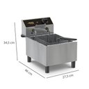 Ver imagem 3 de Fritadeira de Mesa 1 Cuba de 15cm e 4,5 Litros 127v