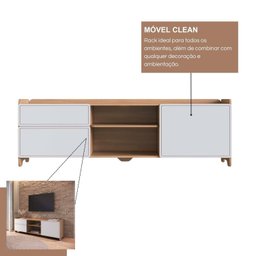 Rack para Tv 75 Polegadas 100% Mdf 58x182cm Flea - 7