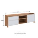 Ver imagem 3 de Rack para Tv 75 Polegadas 100% Mdf 58x182cm Flea