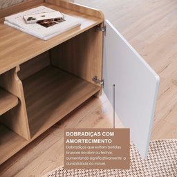 Rack para Tv 75 Polegadas 100% Mdf 58x182cm Flea - 13