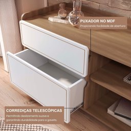 Rack para Tv 75 Polegadas 100% Mdf 58x182cm Flea - 4