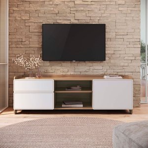 Rack para Tv 75 Polegadas 100% Mdf 58x182cm Flea