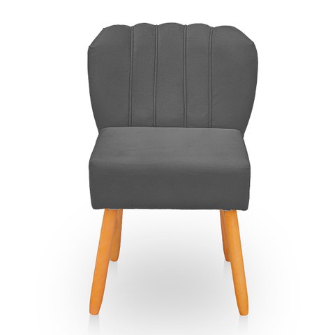 Cadeira Pétala para Sala de Jantar Confortável e Reforçada Suede