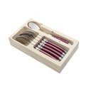 Ver imagem 1 de Conjunto 6 Colheres Luxo Em Bandeja De Madeira Laguiole - Latour - Bordeaux