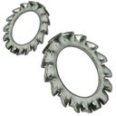 Ver imagem 1 de Arruela Dentada Externa M4 Din 6798a Zinco Branco - 500un