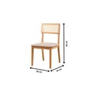 Ver imagem 5 de Conjunto de Sala de Jantar Mesa 120 cm com 4 Cadeiras Ava Marrom/Bege